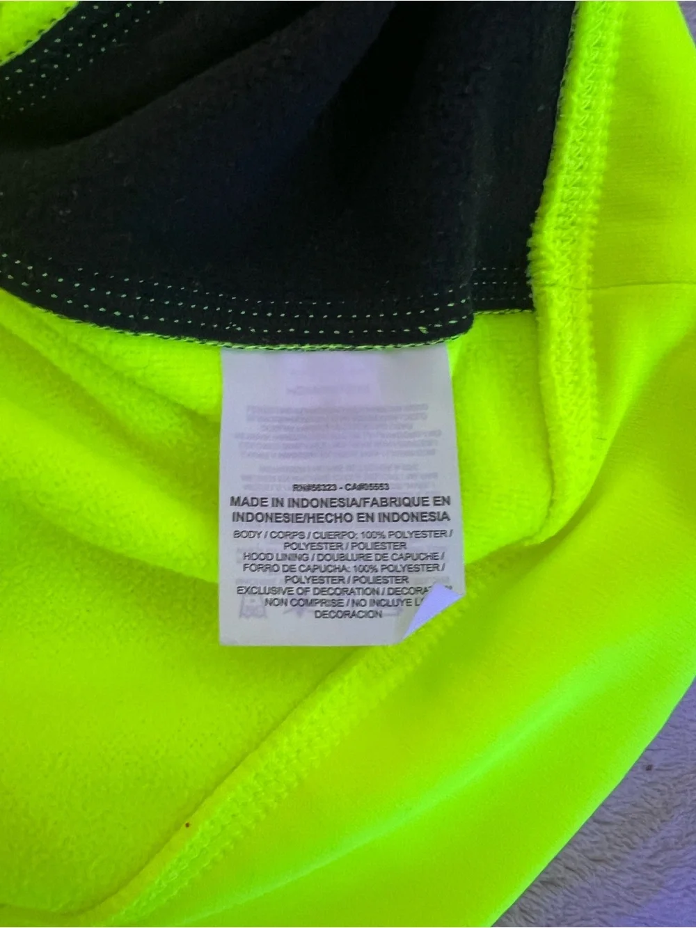 Nike Mens Neon Yellow and Black Full-Zip Therma-Fit Jacket